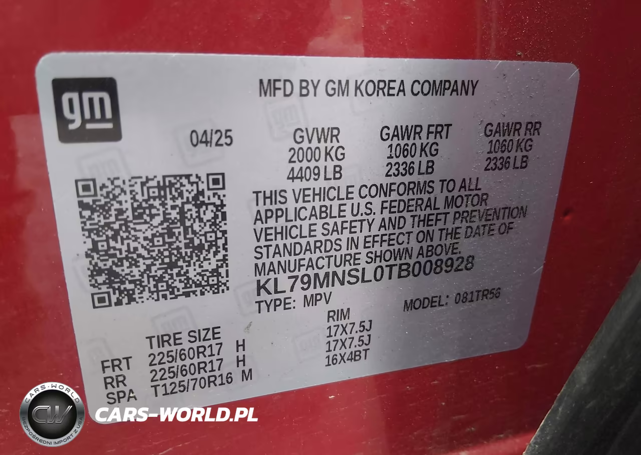 2026 Chevrolet Trailblazer Awd Ls VIN:KL79MNSL0TB008928 - 9
