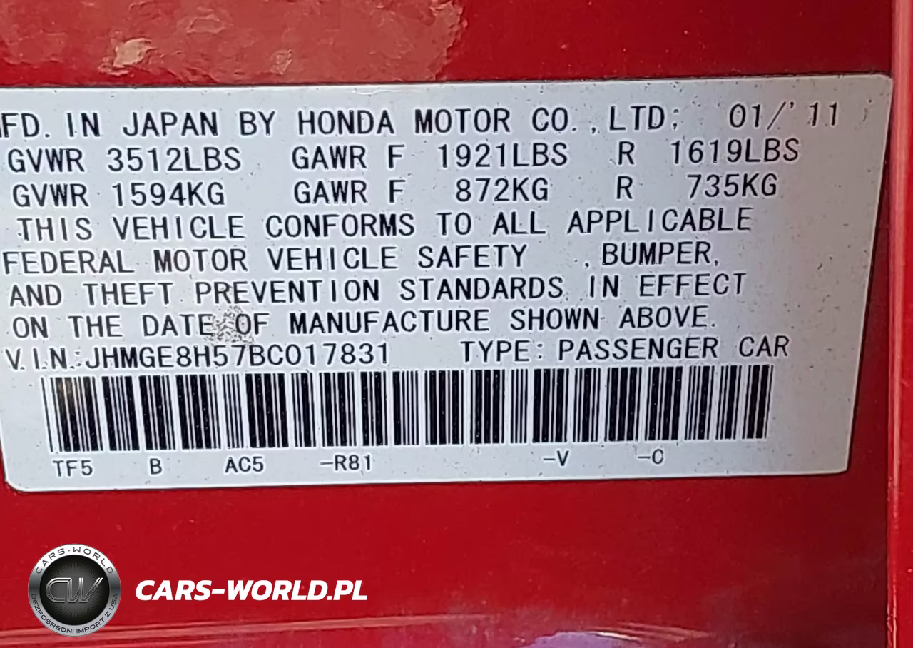 2011 Honda Fit Sport VIN:JHMGE8H57BC017831 - 9