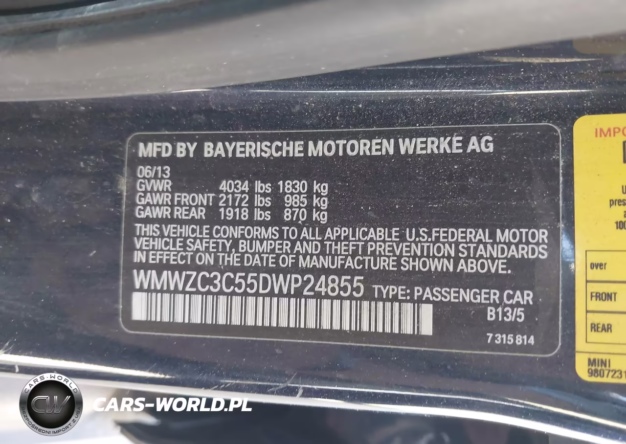 2013 Mini Countryman Cooper S VIN:WMWZC3C55DWP24855 - 9