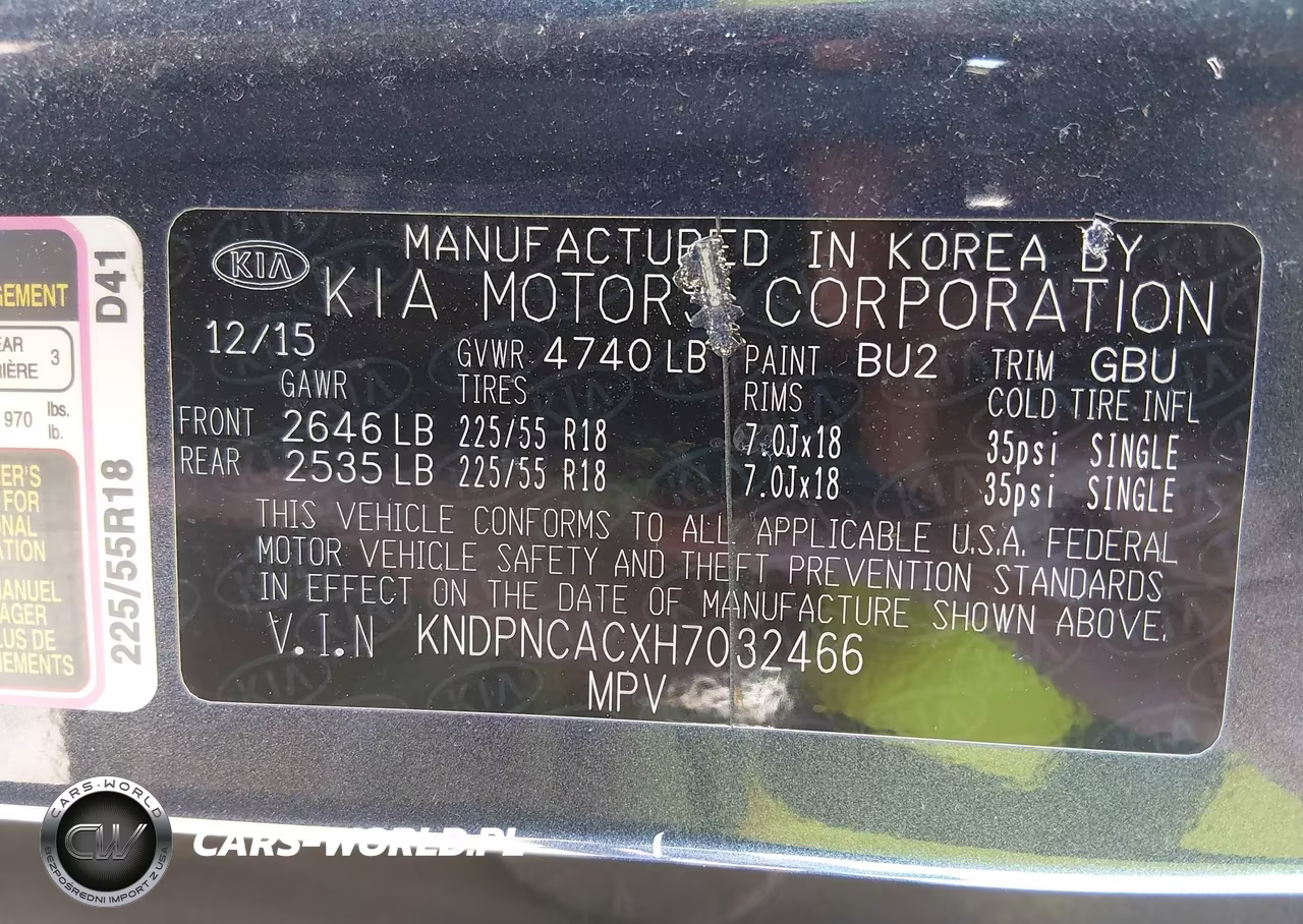2017 Kia Sportage Ex VIN:KNDPNCACXH7032466 - 9