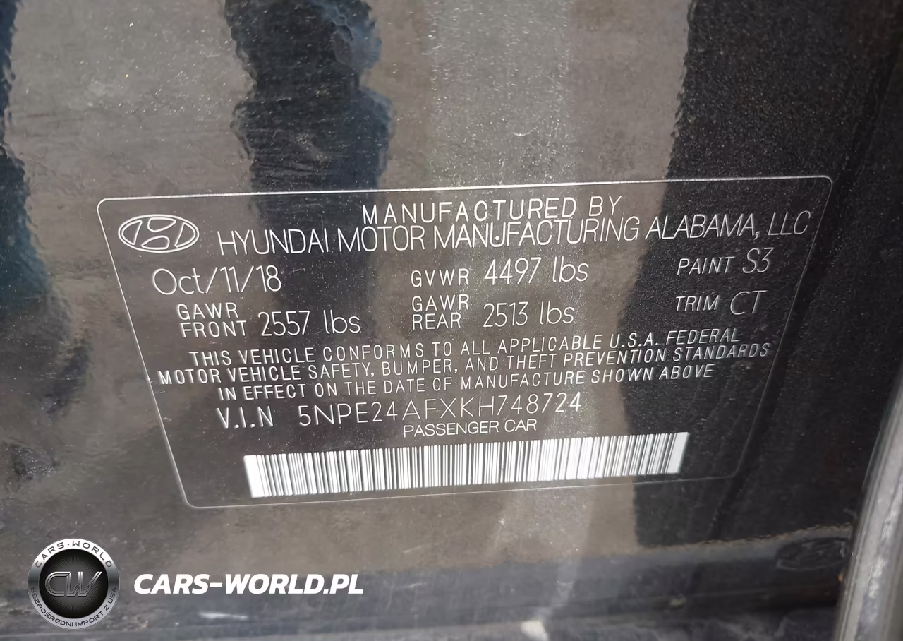 2019 Hyundai Sonata Se VIN:5NPE24AFXKH748724 - 9
