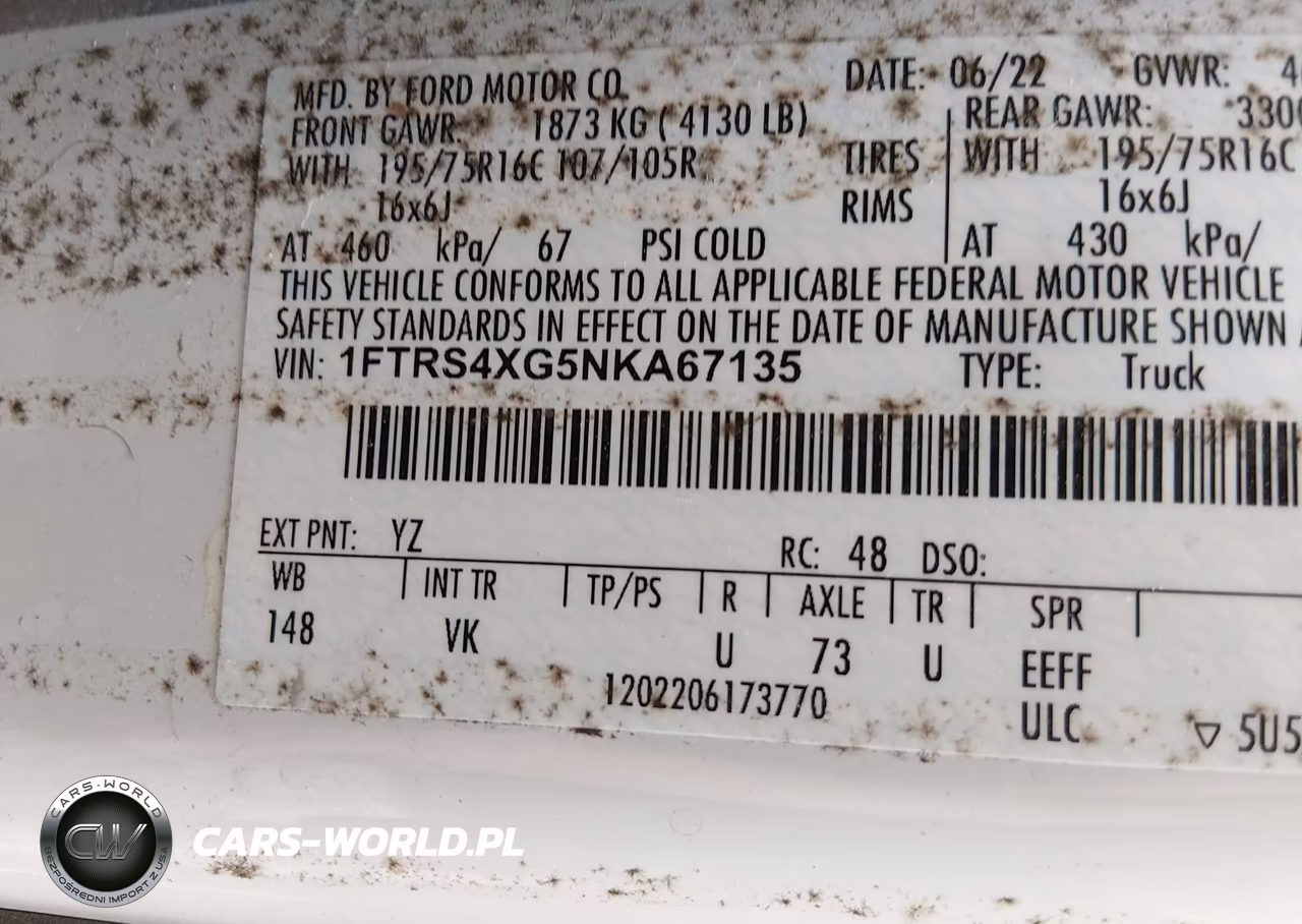 2022 Ford Transit-350 Cargo Van VIN:1FTRS4XG5NKA67135 - 9