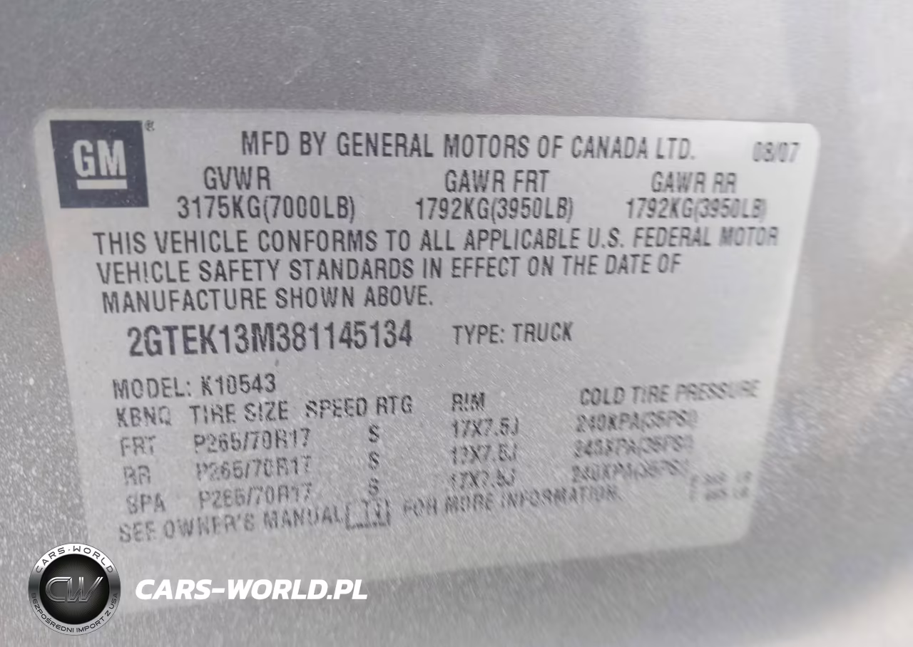 2008 GMC Sierra 1500 Sle1 VIN:2GTEK13M381145134 - 9