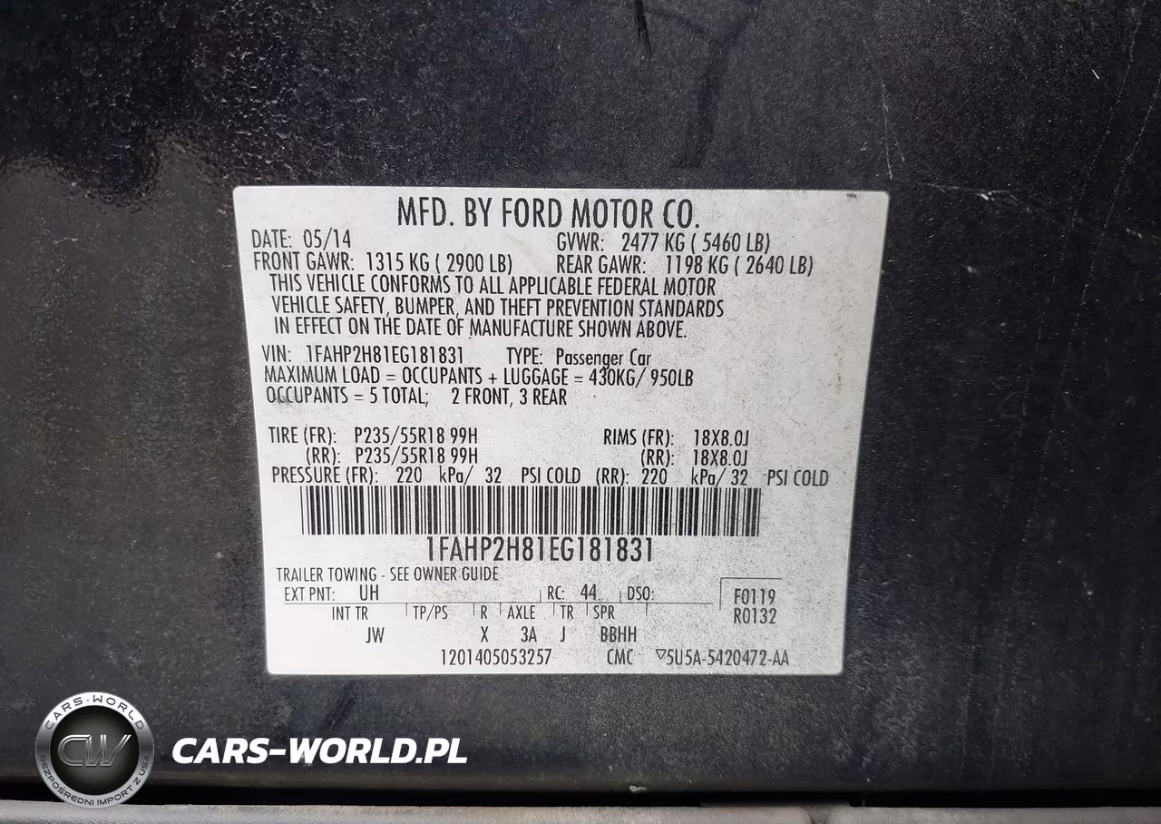 2014 Ford Taurus Sel VIN:1FAHP2H81EG181831 - 9