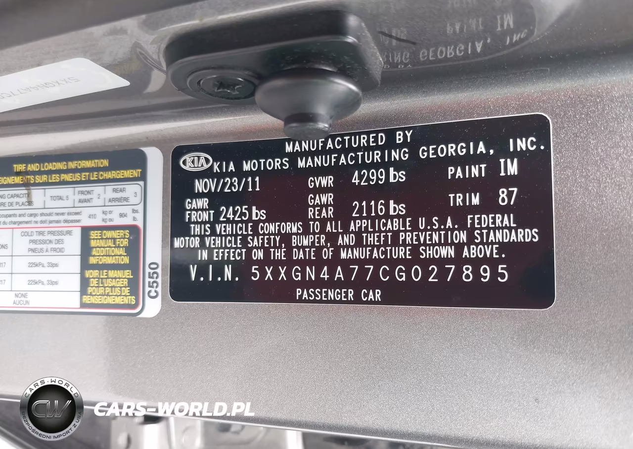 2012 Kia Optima Ex VIN:5XXGN4A77CG027895 - 9
