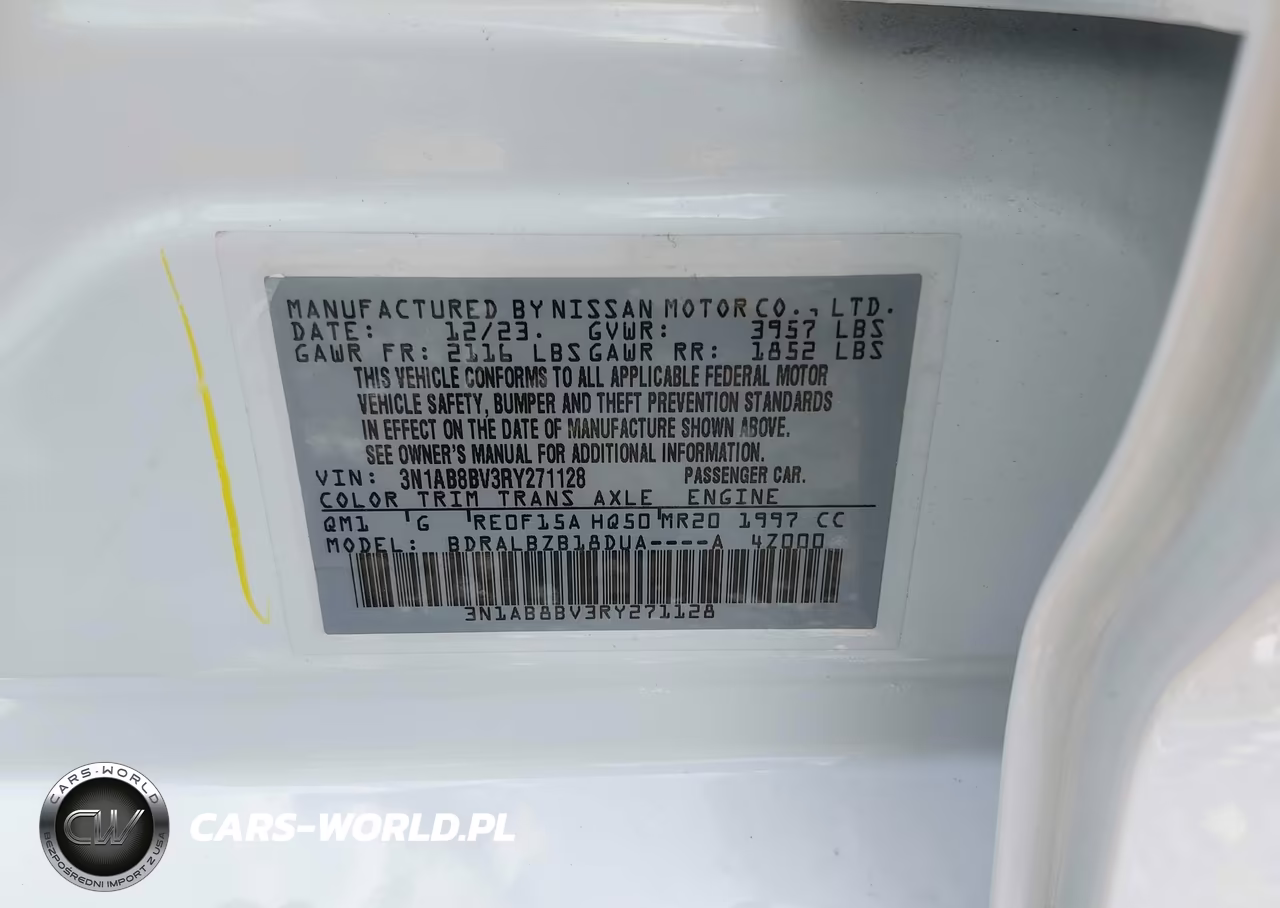 2024 Nissan Sentra S Xtronic Cvt VIN:3N1AB8BV3RY271128 - 9