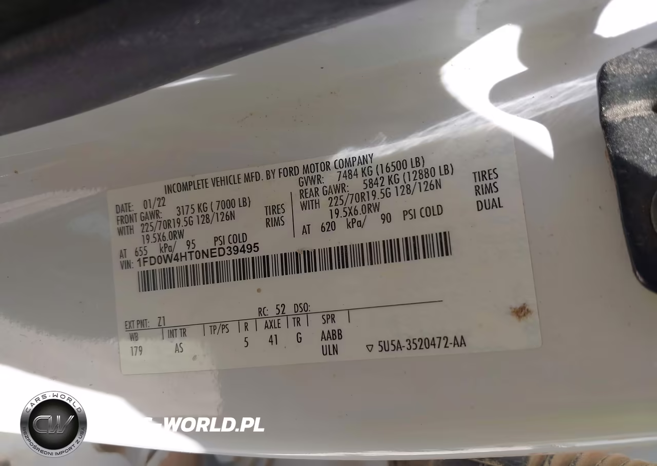 2022 Ford F-450 Chassis Xl VIN:1FD0W4HT0NED39495 - 9