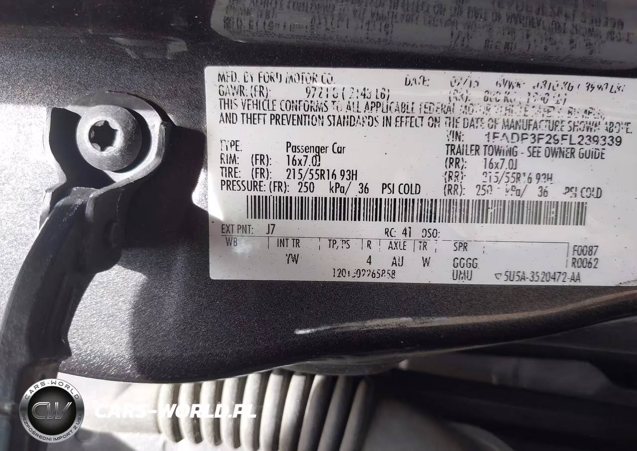 2015 Ford Focus Se VIN:1FADP3F29FL239339 - 9