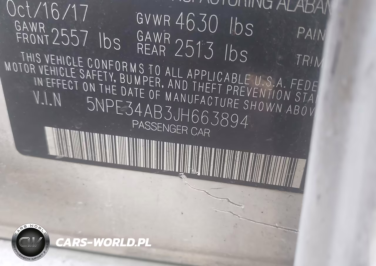 2018 Hyundai Sonata Sport 2.0T VIN:5NPE34AB3JH663894 - 9