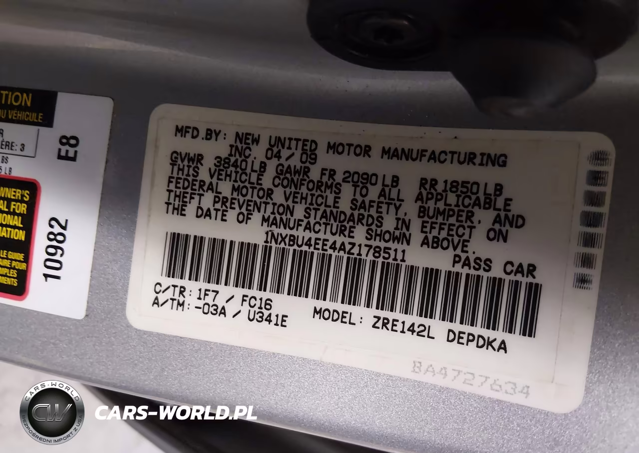 2010 Toyota Corolla Le VIN:1NXBU4EE4AZ178511 - 9