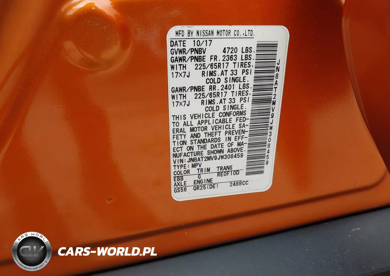2018 Nissan Rogue Sv VIN:JN8AT2MV9JW308459 - 9