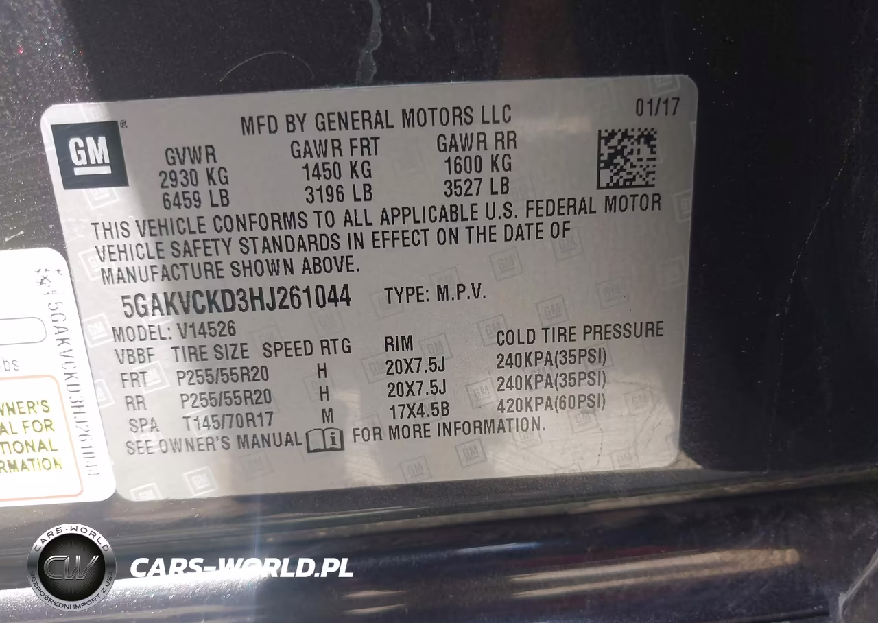 2017 Buick Enclave Premium VIN:5GAKVCKD3HJ261044 - 9