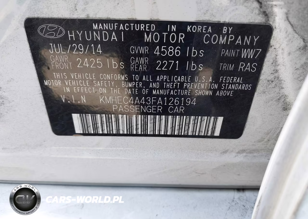 2015 Hyundai Sonata Hybrid Limited VIN:KMHEC4A43FA126194 - 9