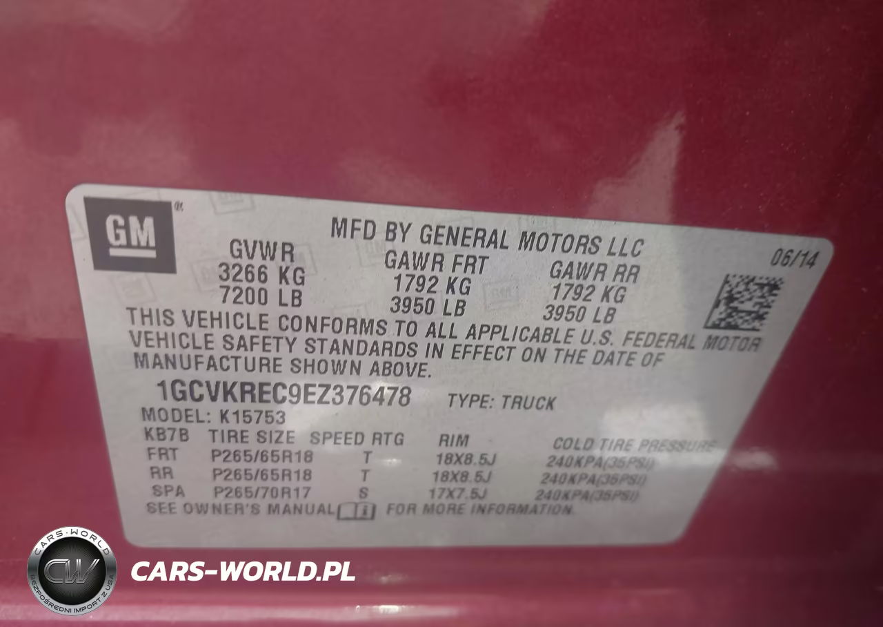 2014 Chevrolet Silverado 1500 2Lt VIN:1GCVKREC9EZ376478 - 9