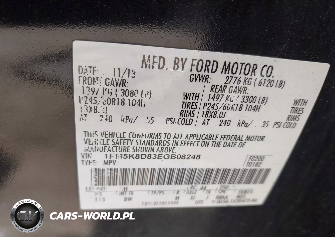 2014 Ford Explorer Xlt VIN:1FM5K8D83EGB08248 - 9