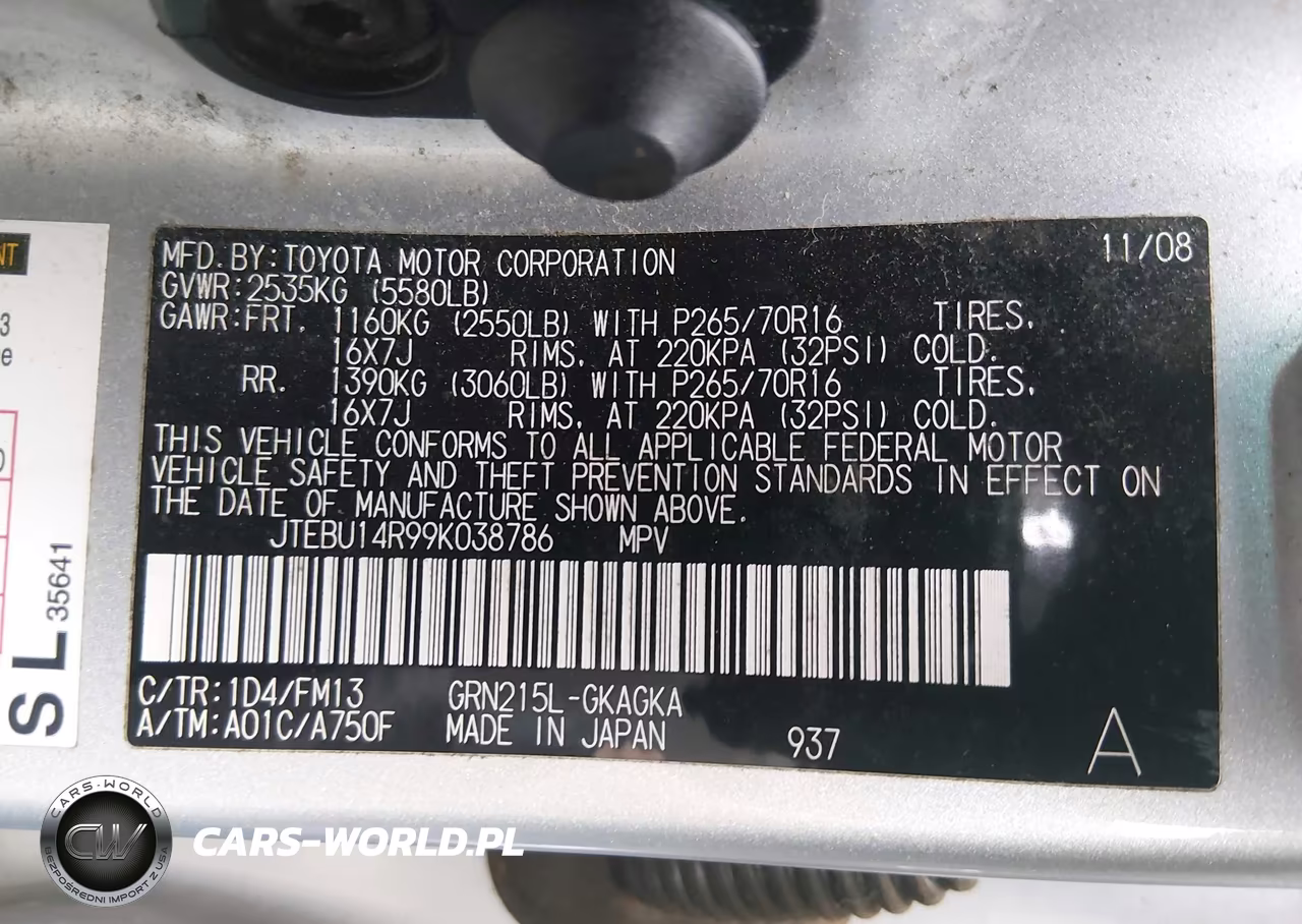 2009 Toyota 4Runner Sr5 V6 VIN:JTEBU14R99K038786 - 9