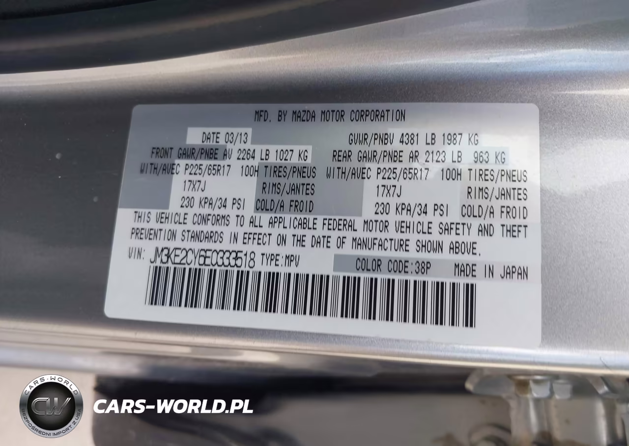 2014 Mazda Cx-5 Touring VIN:JM3KE2CY6E0333518 - 9