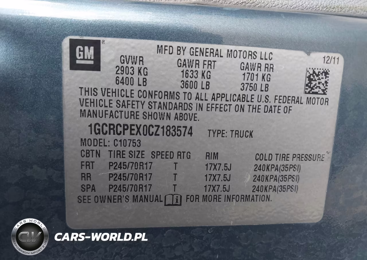 2012 Chevrolet Silverado 1500 Work Truck VIN:1GCRCPEX0CZ183574 - 9