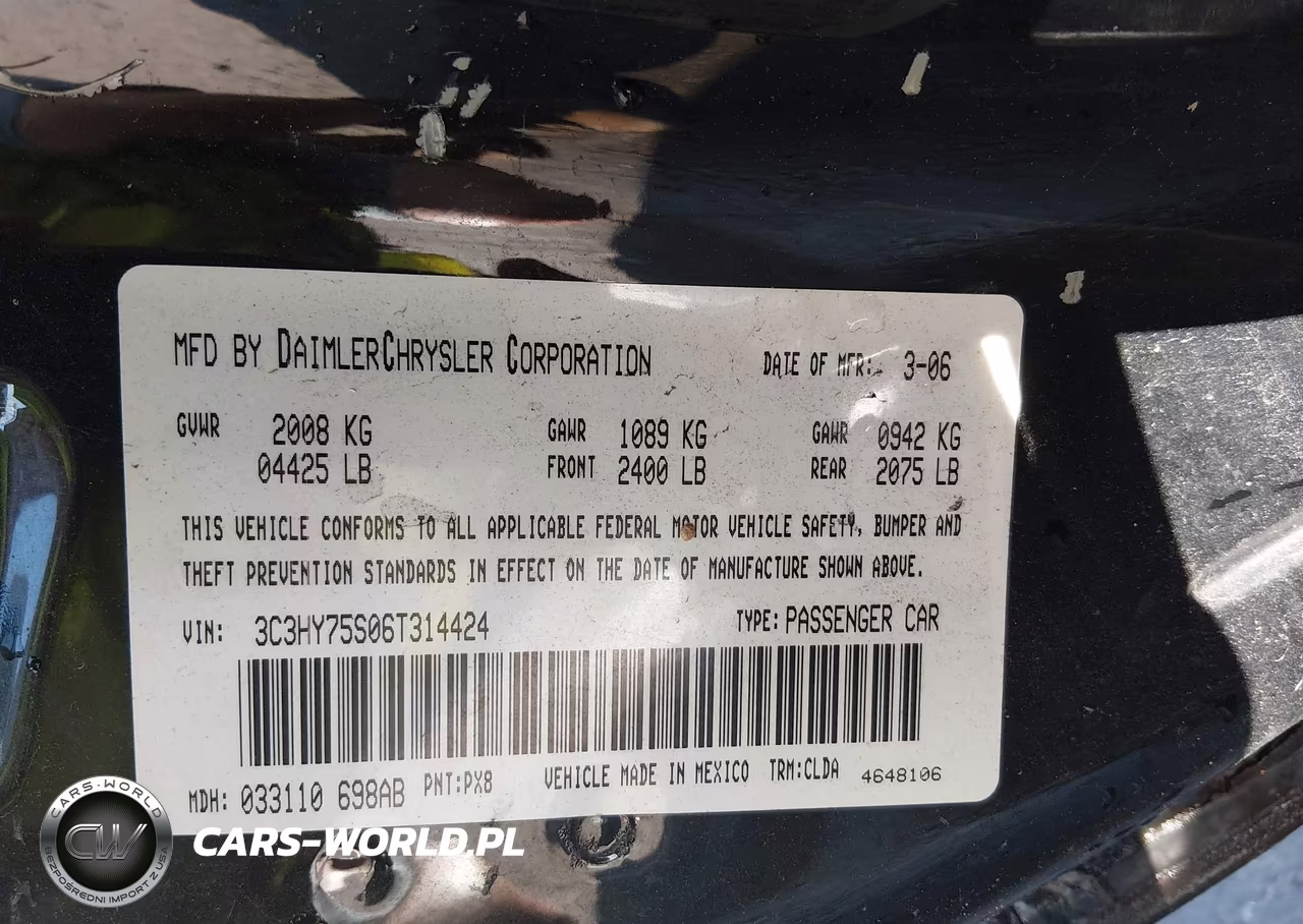 2006 Chrysler Pt Cruiser Gt VIN:3C3HY75S06T314424 - 9
