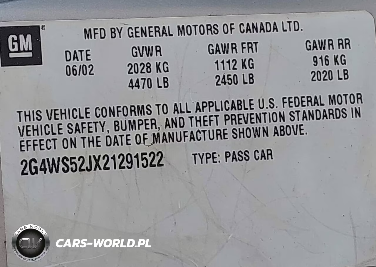 2002 Buick Century Custom VIN:2G4WS52JX21291522 - 9