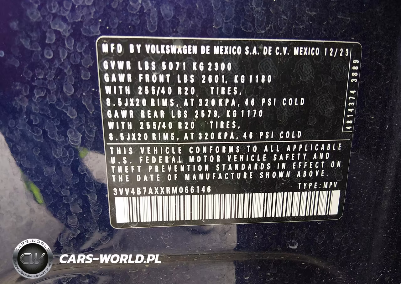 2024 Volkswagen Tiguan 2.0T Sel R-Line VIN:3VV4B7AXXRM066146 - 9
