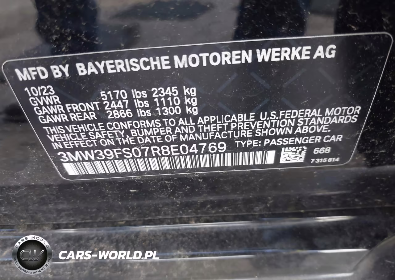 2024 BMW 330E xDrive VIN:3MW39FS07R8E04769 - 9