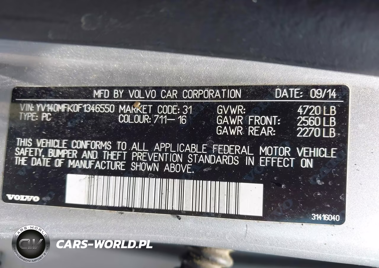 2015 Volvo S60 T5 Premier VIN:YV140MFK0F1346550 - 9