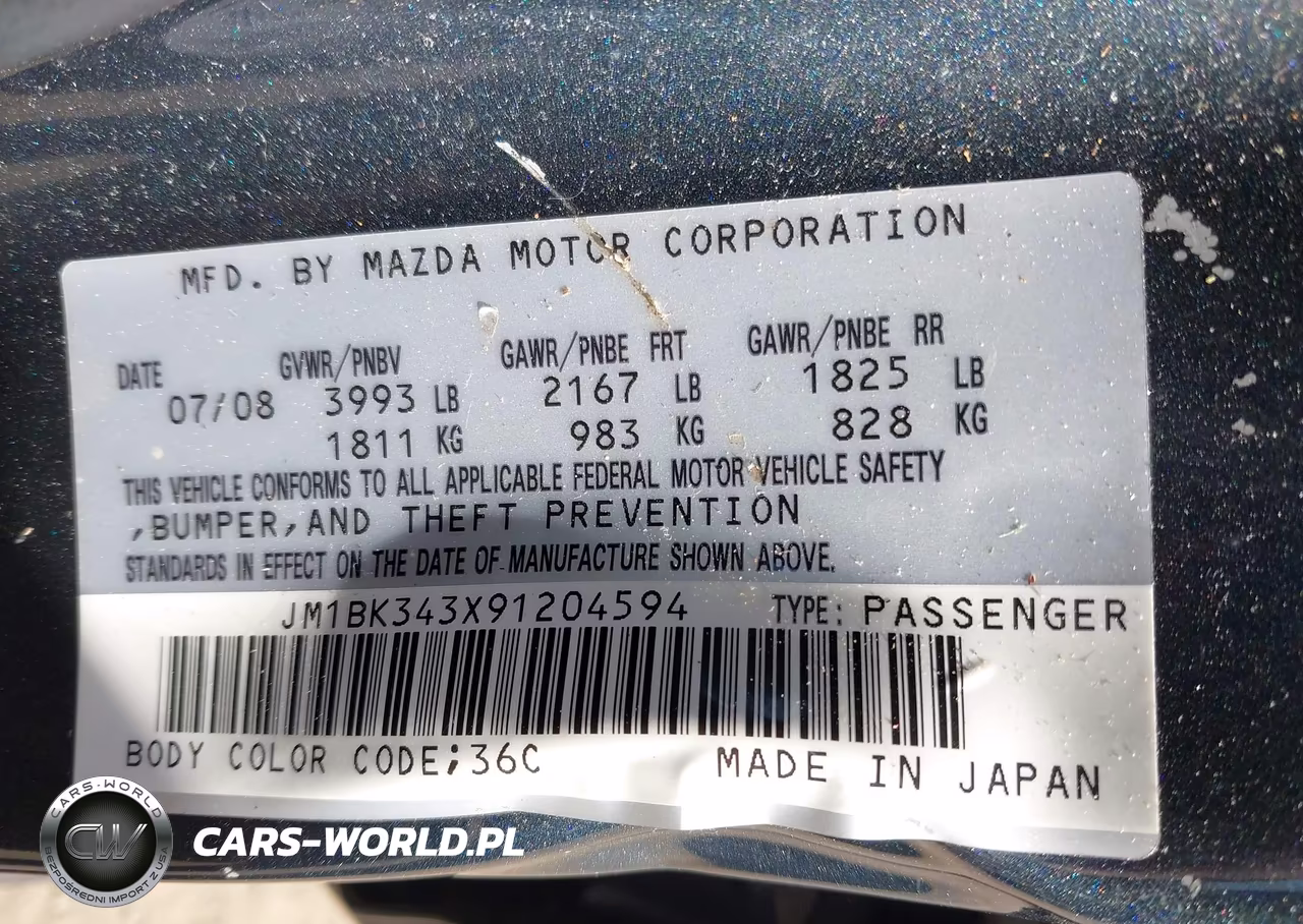 2009 Mazda Mazda3 S Grand Touring VIN:JM1BK343X91204594 - 9