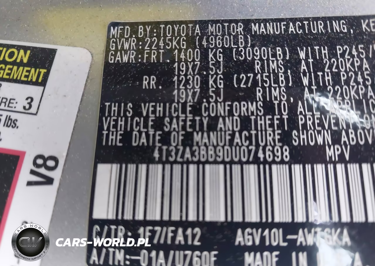 2013 Toyota Venza Le VIN:4T3ZA3BB9DU074698 - 9