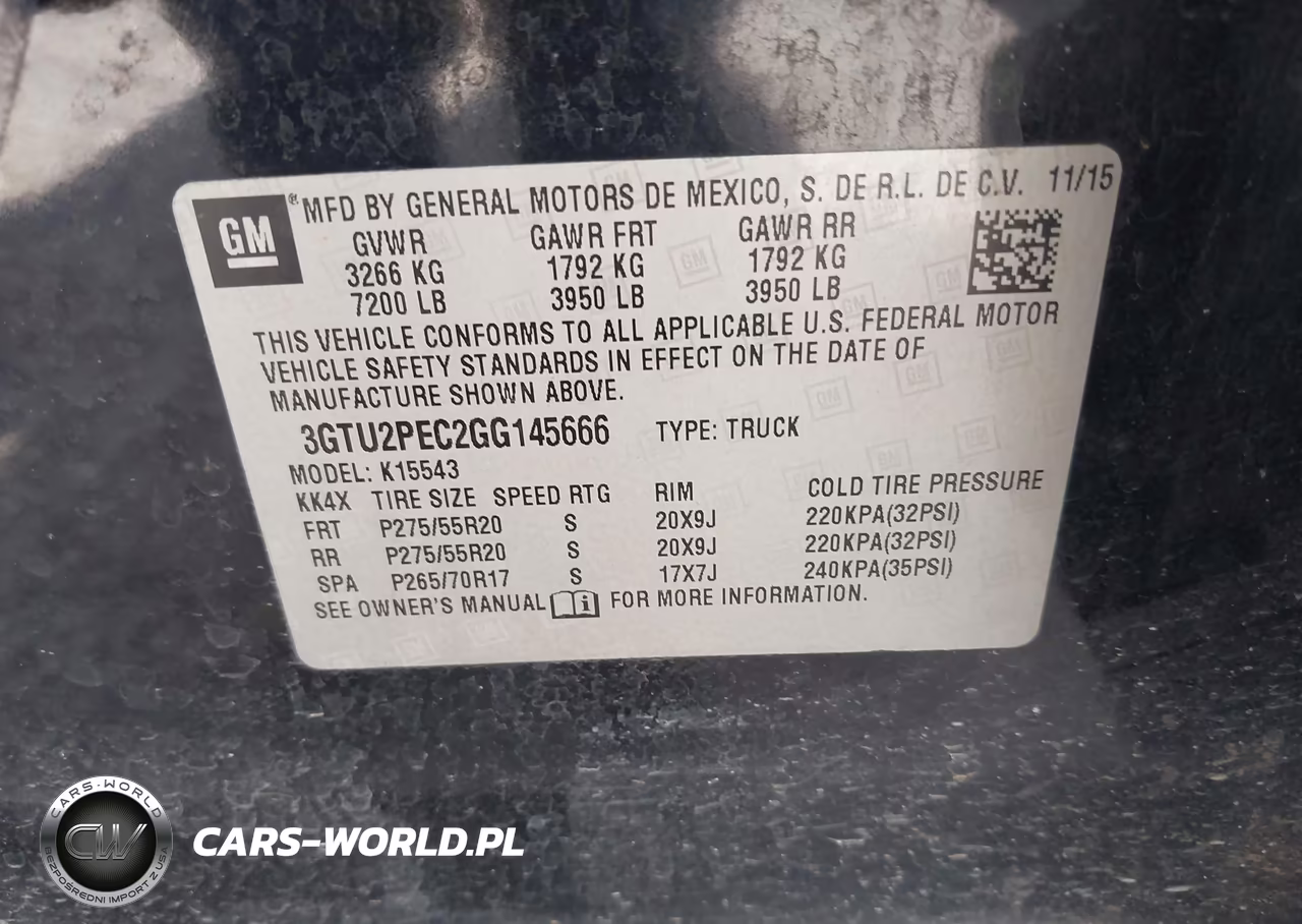 2016 GMC Sierra 1500 Denali VIN:3GTU2PEC2GG145666 - 9