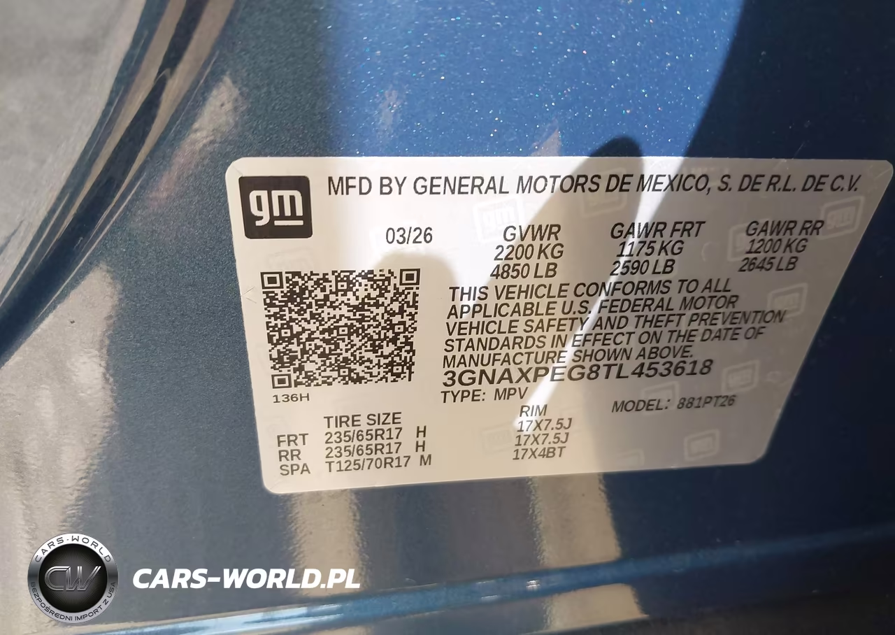 2026 Chevrolet Equinox Awd Lt VIN:3GNAXPEG8TL453618 - 9