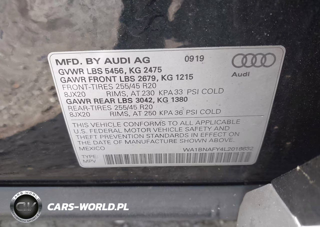2020 Audi Q5 Premium Plus 45 Tfsi Quattro S Tronic VIN:WA1BNAFY4L2018632 - 9