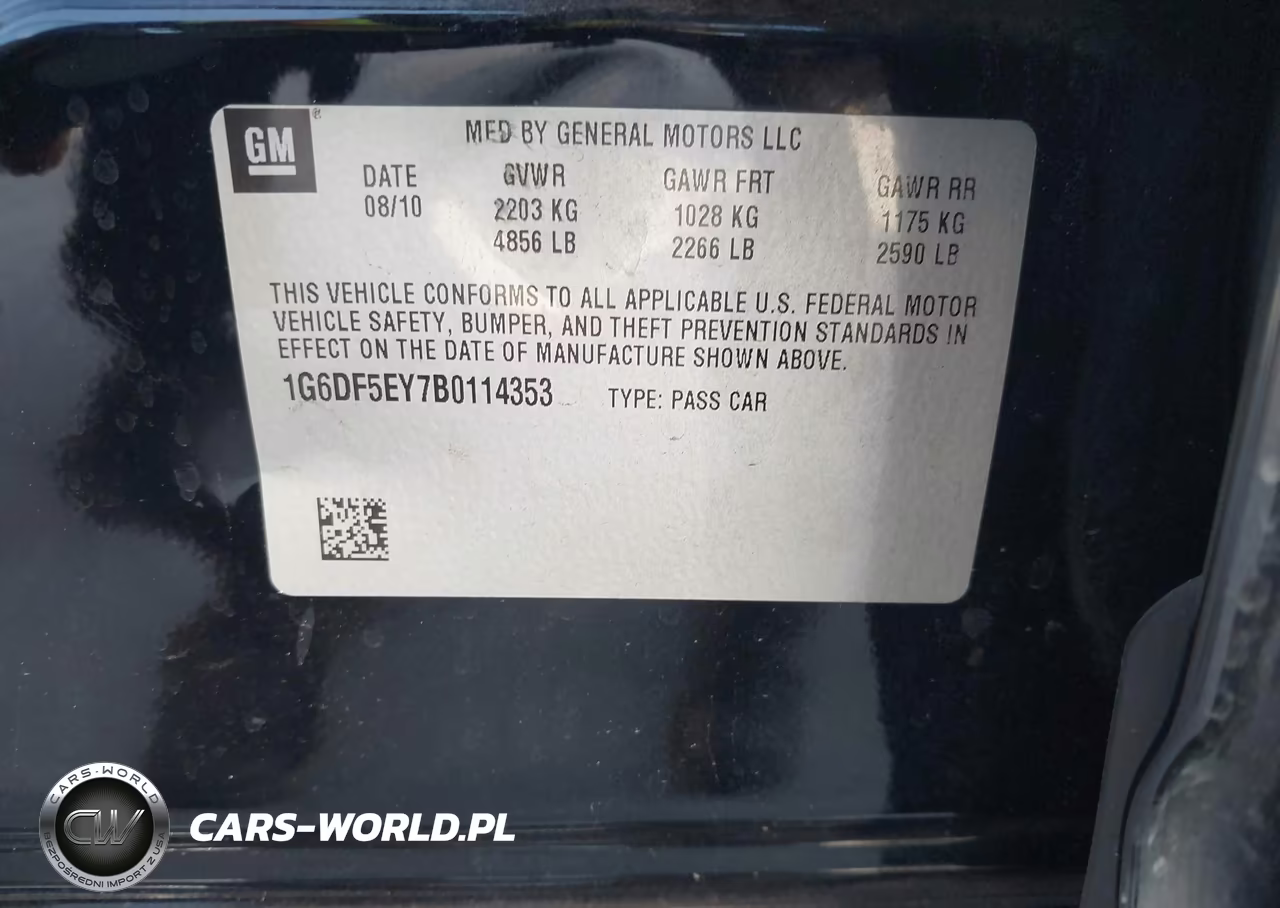 2011 Cadillac Cts Luxury VIN:1G6DF5EY7B0114353 - 9
