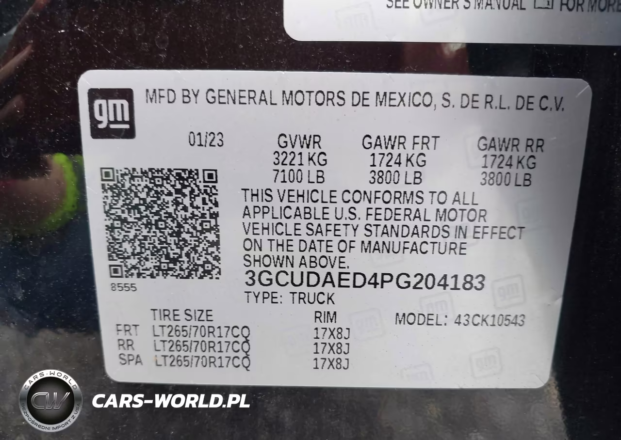 2023 Chevrolet Silverado 1500 VIN:3GCUDAED4PG204183 - 9