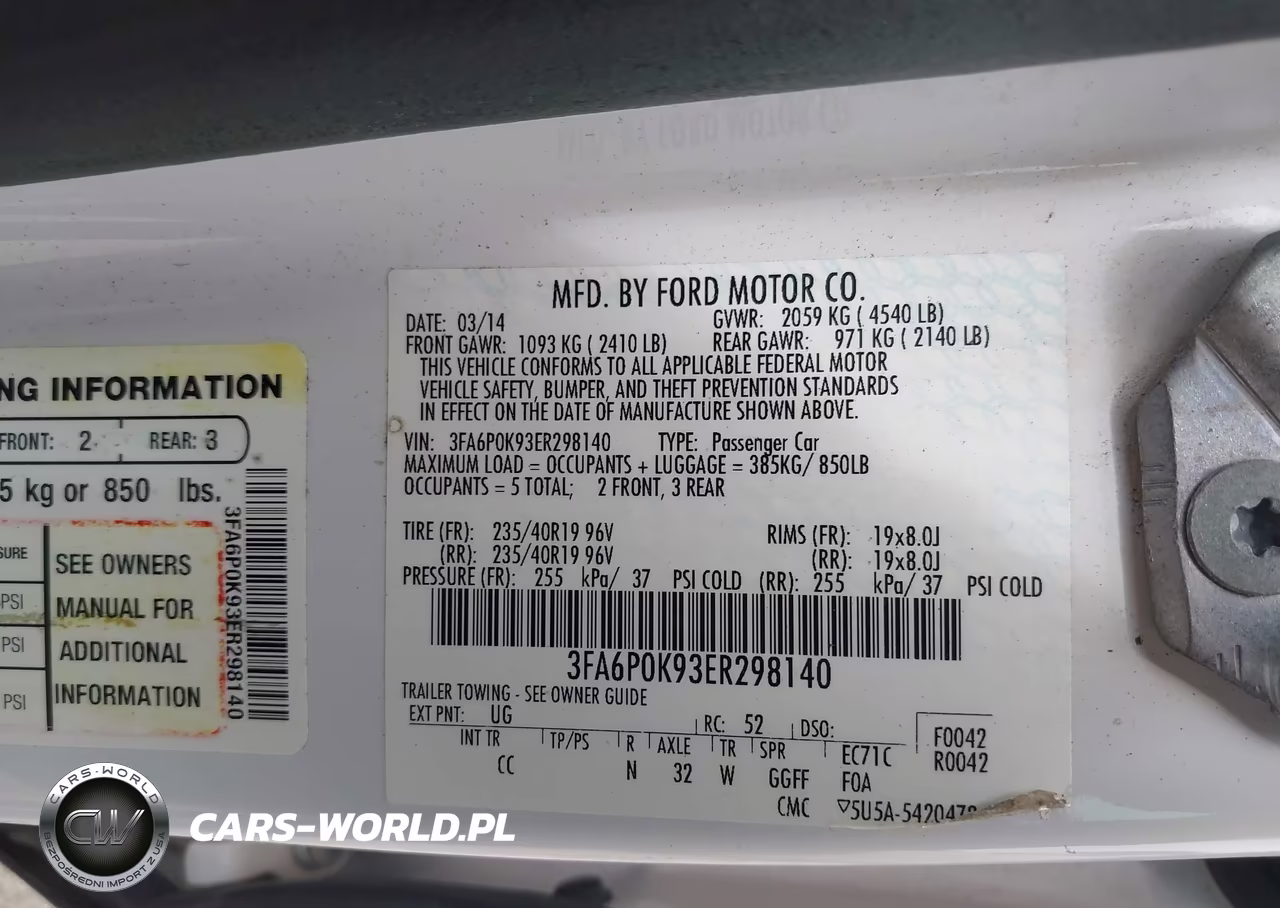 2014 Ford Fusion Titanium VIN:3FA6P0K93ER298140 - 9