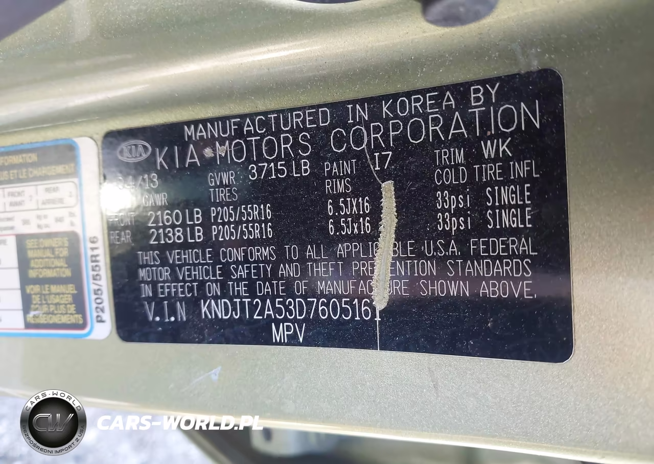2013 Kia Soul VIN:KNDJT2A53D7605161 - 9