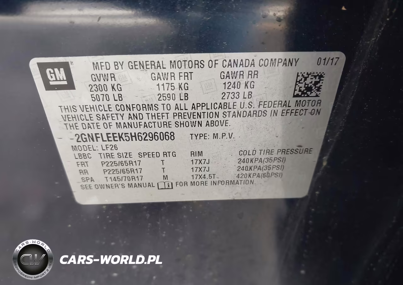 2017 Chevrolet Equinox Ls VIN:2GNFLEEK5H6296068 - 9