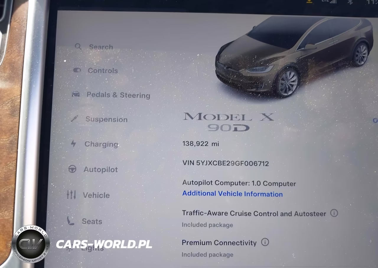 2016 Tesla Model X 60D-70D-75D-90D-P100D VIN:5YJXCBE29GF006712 - 17