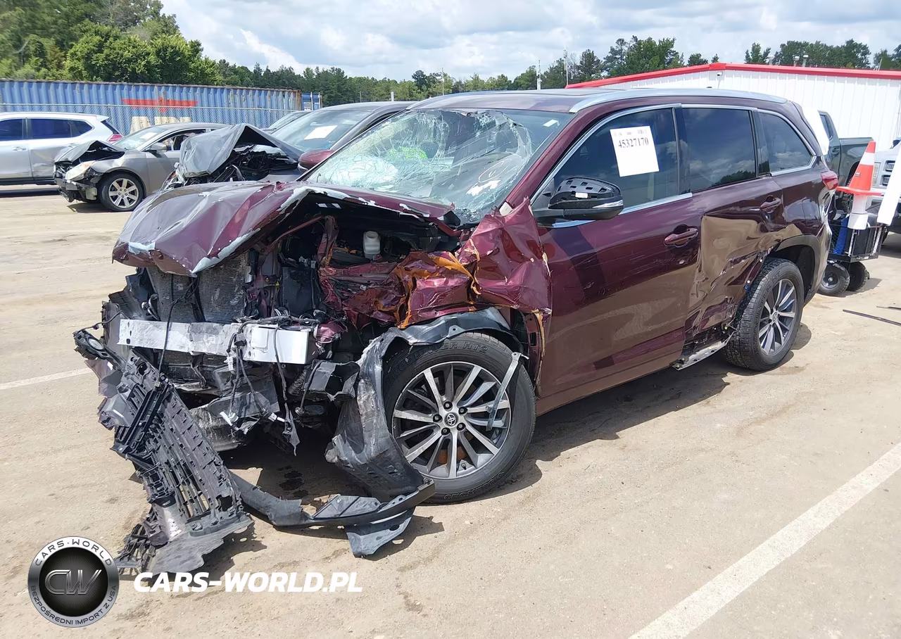 2018 Toyota Highlander Xle VIN:5TDKZRFH0JS263040 - 2