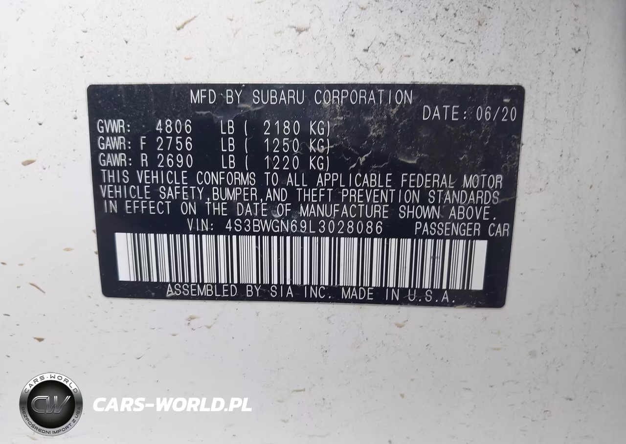 2020 Subaru Legacy Limited Xt VIN:4S3BWGN69L3028086 - 9