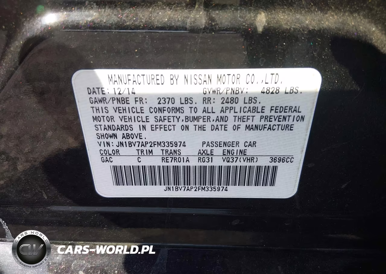 2015 Infiniti Q50 Premium VIN:JN1BV7AP2FM335974 - 9