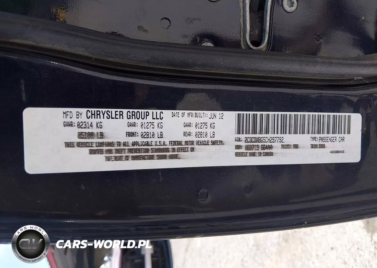 2012 Dodge Charger Se VIN:2C3CDXBG5CH297792 - 9