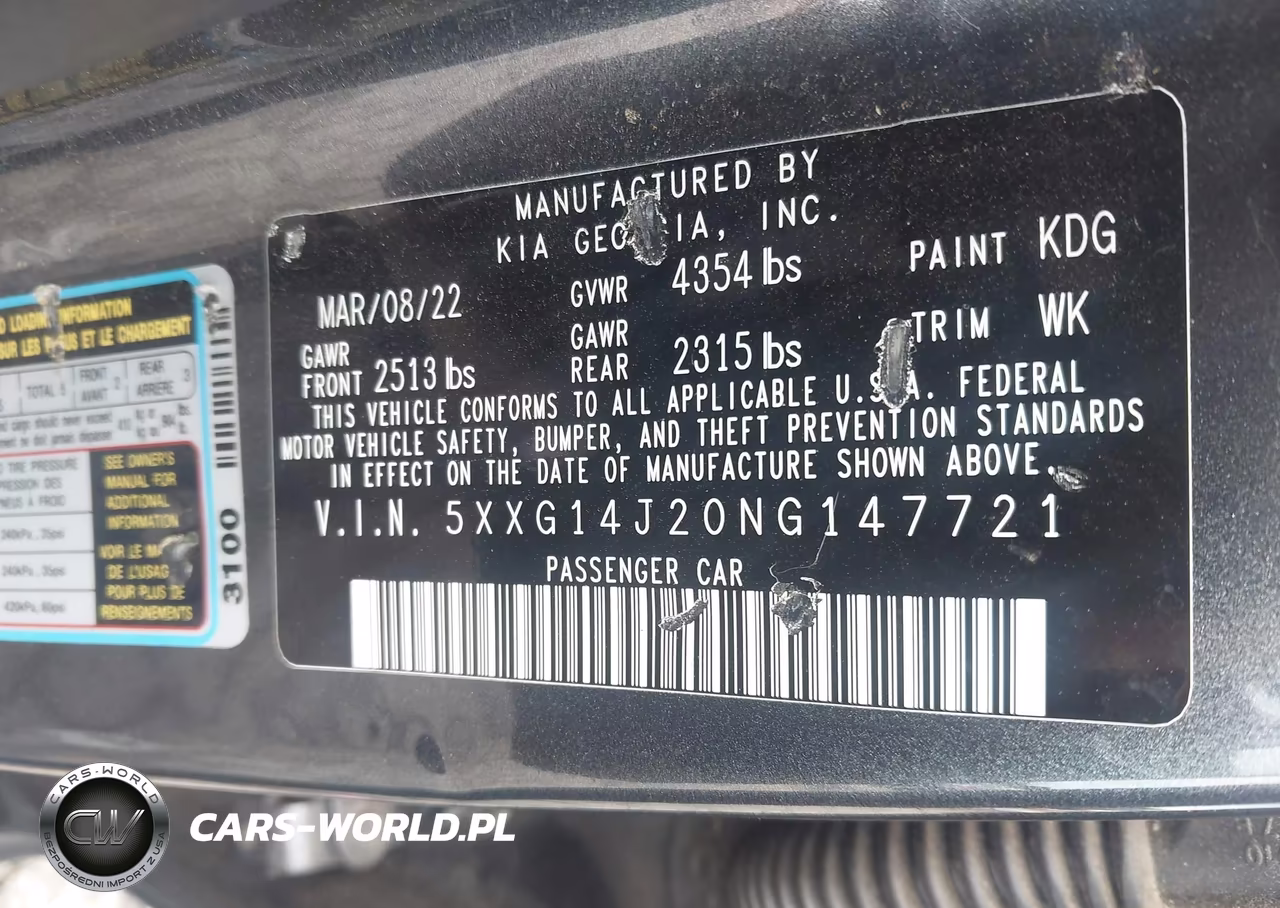2022 Kia K5 Lxs VIN:5XXG14J20NG147721 - 9