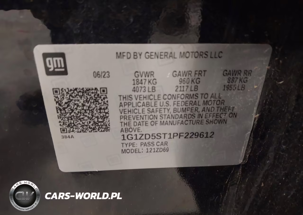 2023 Chevrolet Malibu Fwd 1Lt VIN:1G1ZD5ST1PF229612 - 9