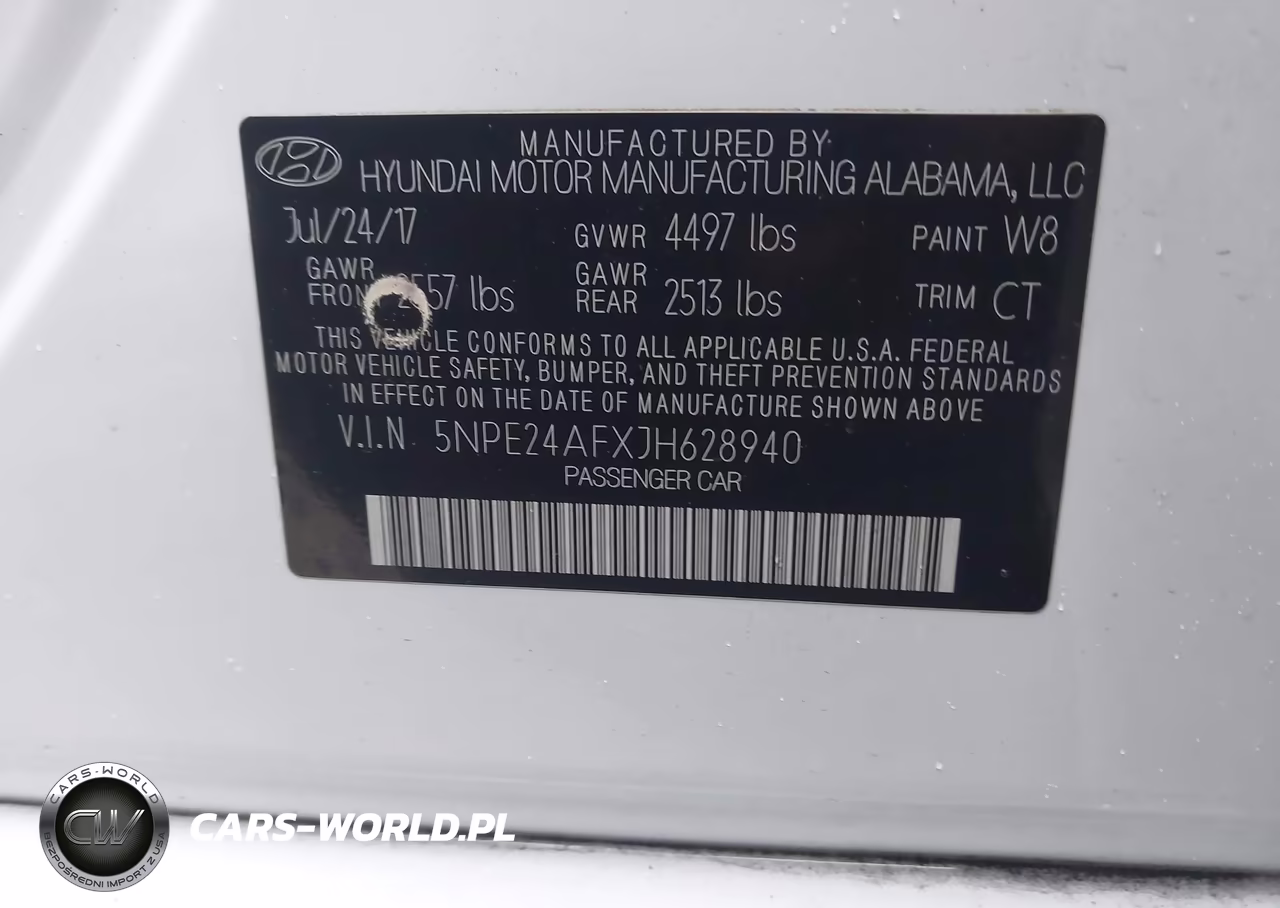 2018 Hyundai Sonata Se VIN:5NPE24AFXJH628940 - 9