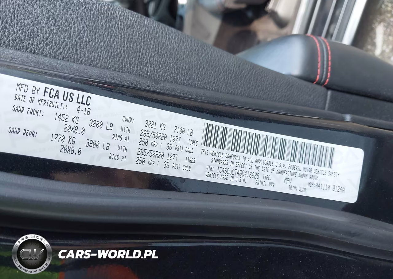 2016 Dodge Durango R-T VIN:1C4SDJCT4GC416229 - 9
