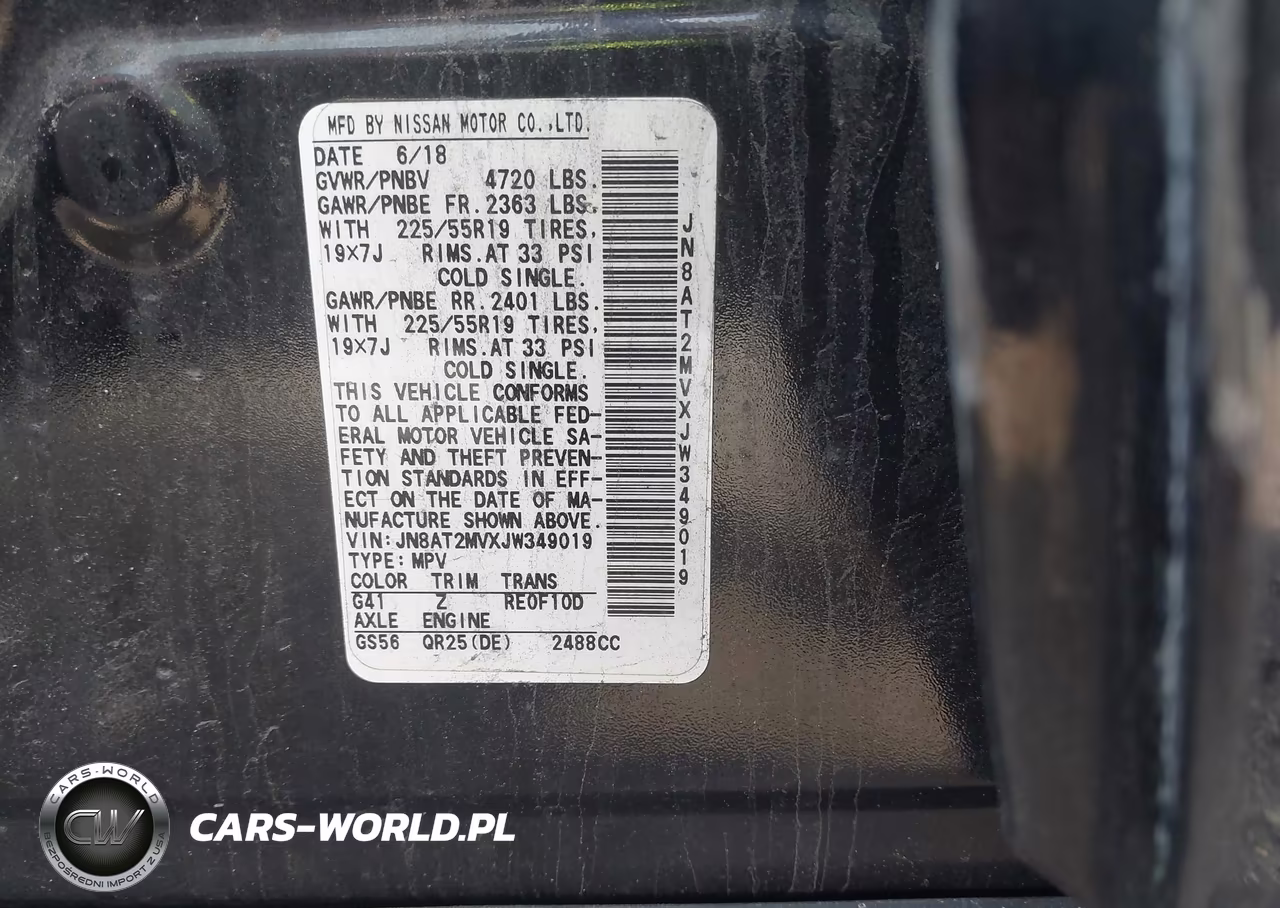 2018 Nissan Rogue Sl VIN:JN8AT2MVXJW349019 - 9