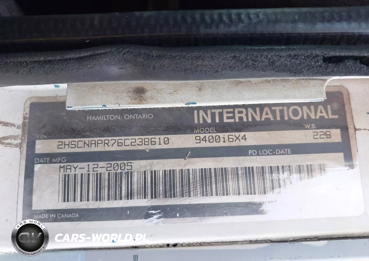 2006 International 9400 VIN:2HSCNAPR76C238610 - 8