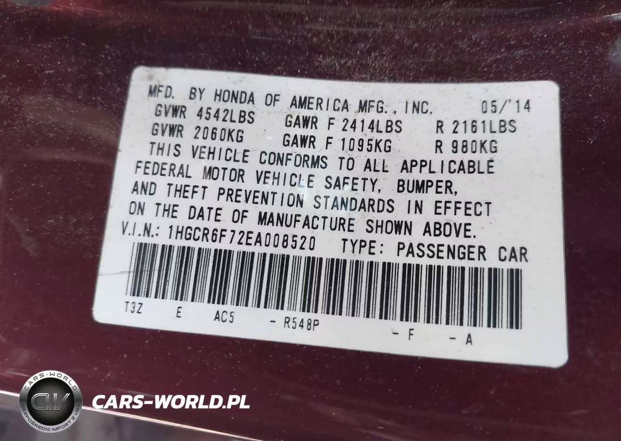 2014 Honda Accord Hybrid Touring VIN:1HGCR6F72EA008520 - 9