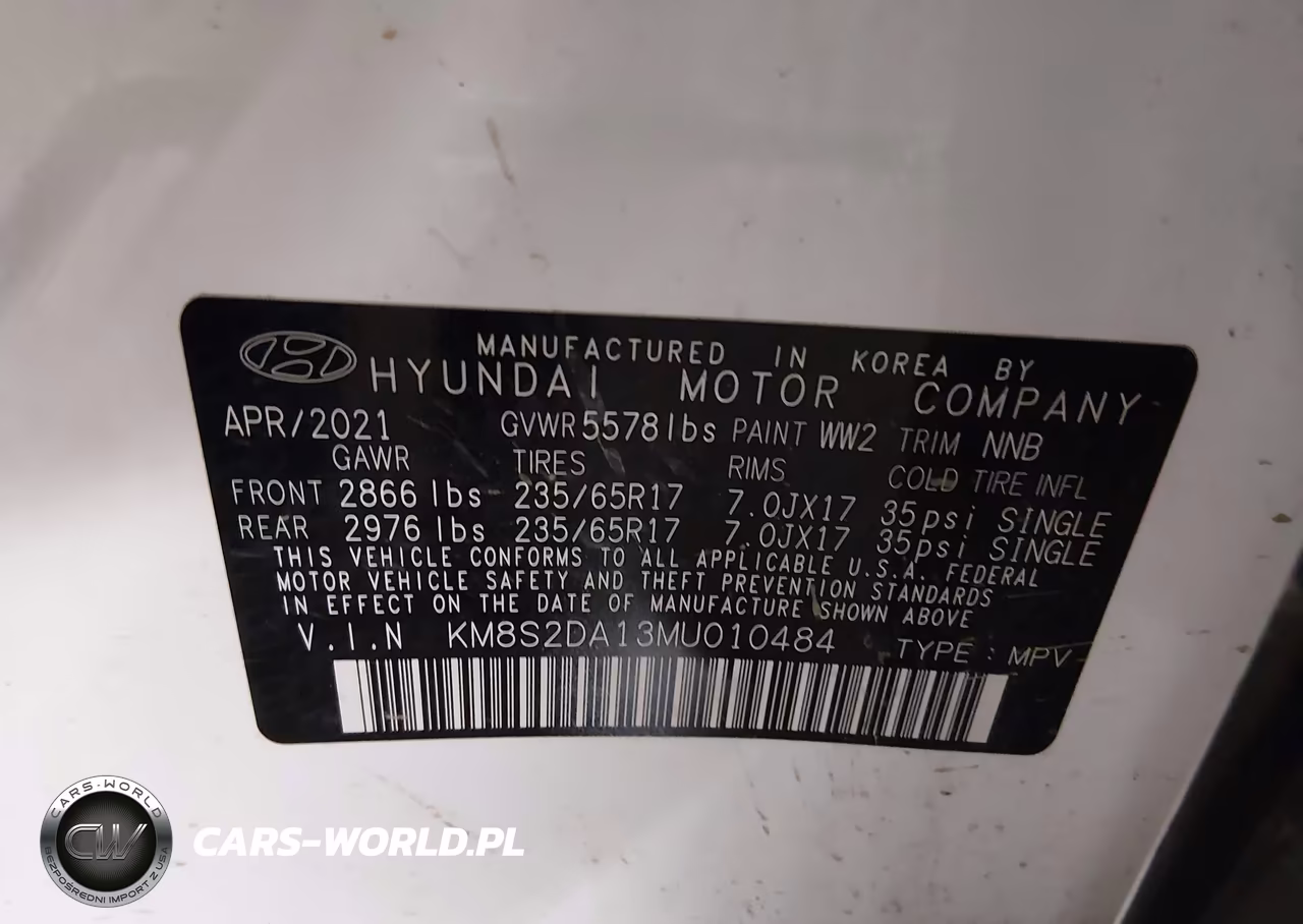 2021 Hyundai Santa Fe Hybrid Blue VIN:KM8S2DA13MU010484 - 9